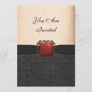 Invitación a una fiesta de compromiso elegante