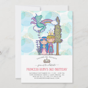 Invitación a una fiesta de cuento de hadas   Prínc
