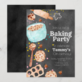 Invitación a una fiesta de cumpleaños de baratilla