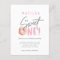 Invitación a una fiesta de cumpleaños de donut dul