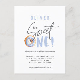 Invitación a una fiesta de cumpleaños de donut dul