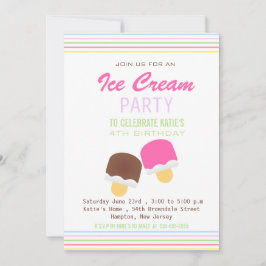 Invitación a una fiesta de cumpleaños de tiras y h