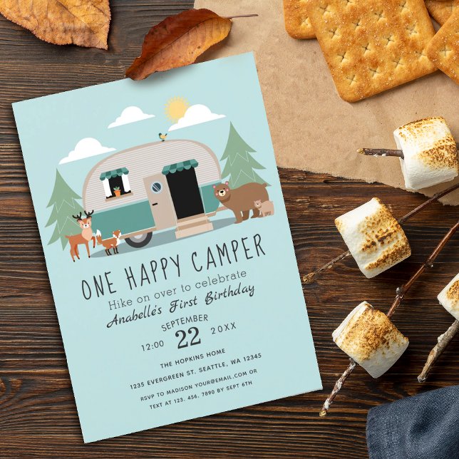 Invitación a una fiesta de cumpleaños de un Camper (Subido por el creador)