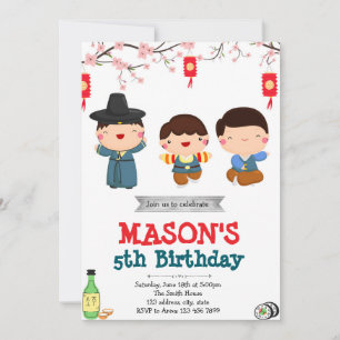Invitación a una fiesta de cumpleaños para niños c