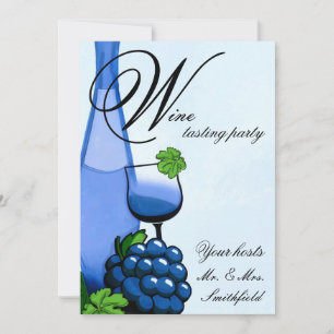 Invitación a una fiesta de degustación de vino