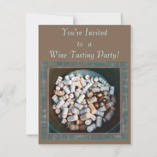Invitación a una fiesta de degustación de vino