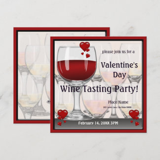 Invitación a una fiesta de degustación de vino El