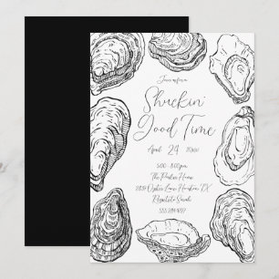 Invitación a una fiesta de deshuachado de ostras