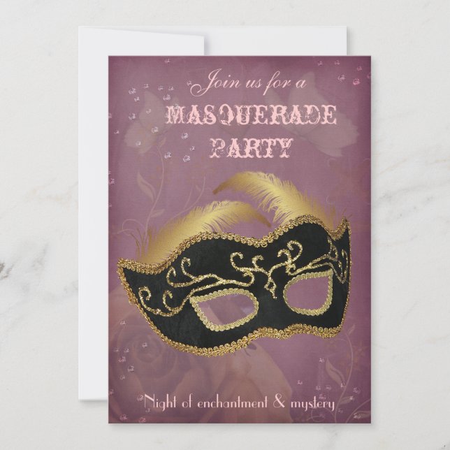 Invitación a una fiesta de disfraces de fantasía (Anverso)
