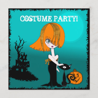 Invitación a una fiesta de disfraces de Halloween