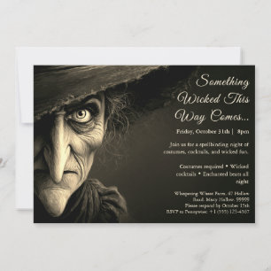 Invitación a una fiesta de disfraces de Halloween