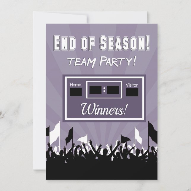 Invitación a una fiesta de fin de temporada del eq (Anverso)