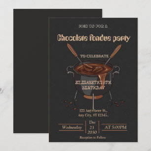Invitación a una Fiesta de Fondue para Amantes del
