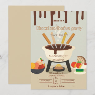 Invitación a una Fiesta de Fondue para Amantes del