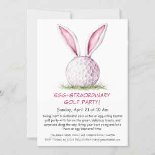 Invitación a una fiesta de golf en el estrecho del
