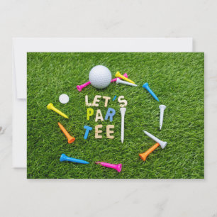 Invitación a una fiesta de golf en Par