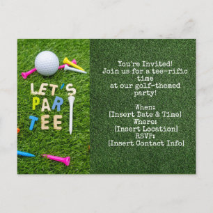 Invitación a una fiesta de golf en Par