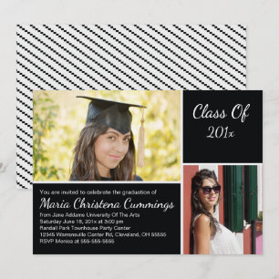 Invitación a una fiesta de graduación académica ej