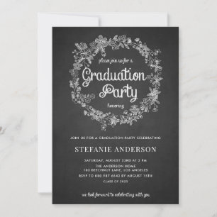 Invitación a una fiesta de graduación- Cartón de f