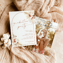 Invitación a una fiesta de graduación de Boho Pamp