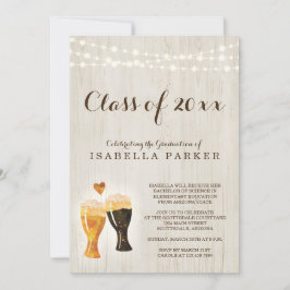 Invitación a una fiesta de graduación de cervecerí