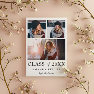 Invitación a una fiesta de graduación de Collage d