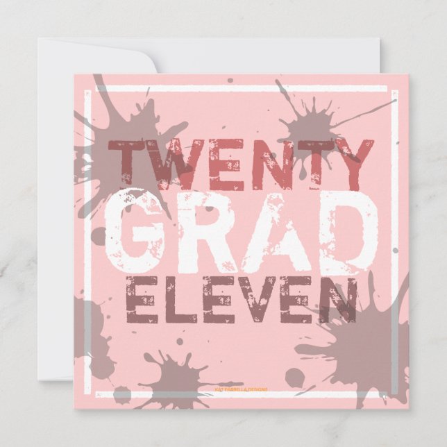 Invitación a una fiesta de graduación de Fiesta (Anverso)