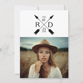 Invitación a una fiesta de graduación de flecha ur