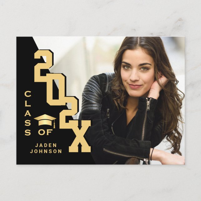 Invitación a una fiesta de graduación de FOTO 2025 (Anverso)