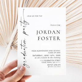 Invitación a una fiesta de graduación de FOTO 2025