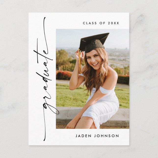 Invitación a una fiesta de graduación de FOTO mode (Anverso)