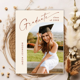 Invitación a una fiesta de graduación de FOTO mode