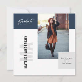 Invitación a una fiesta de graduación de fotografí