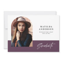 Invitación a una fiesta de graduación de fotografí