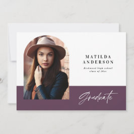Invitación a una fiesta de graduación de fotografí