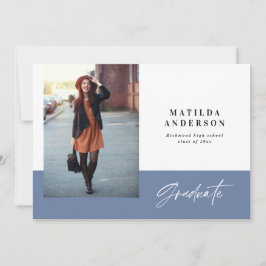 Invitación a una fiesta de graduación de fotografí
