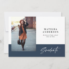 Invitación a una fiesta de graduación de fotografí