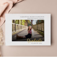 Invitación a una fiesta de graduación de fotografí