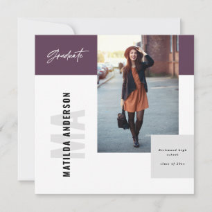 Invitación a una fiesta de graduación de fotografí