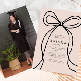 Invitación a una fiesta de graduación de fotos de