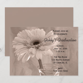 Invitación a una fiesta de graduación de margarita