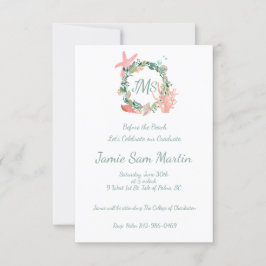 Invitación a una fiesta de graduación de playa | A