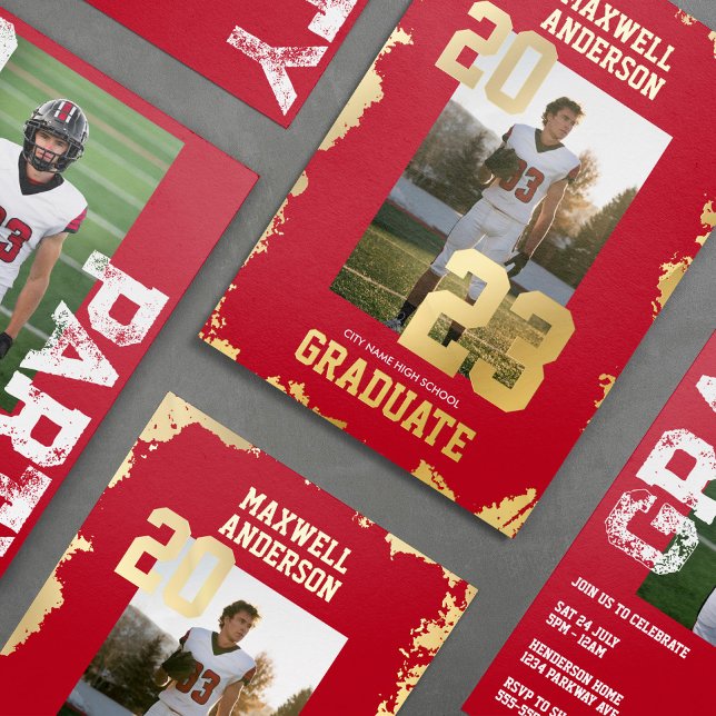 Invitación a una fiesta de graduación deportiva de (Subido por el creador)