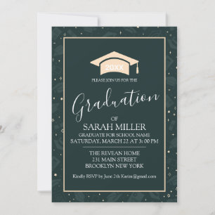 Invitación a una fiesta de graduación editable ins