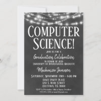 Invitación a una fiesta de graduación en ciencias