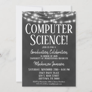 Invitación a una fiesta de graduación en ciencias 