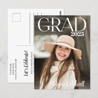 Invitación a una fiesta de graduación inspirada en