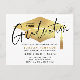 Invitación a una fiesta de graduación Minimalista 