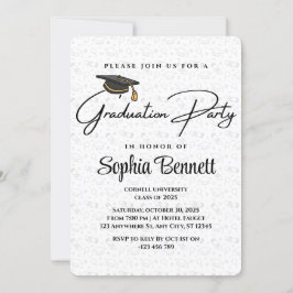 Invitación a una fiesta de graduación moderna