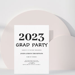 Invitación a una fiesta de graduación moderna